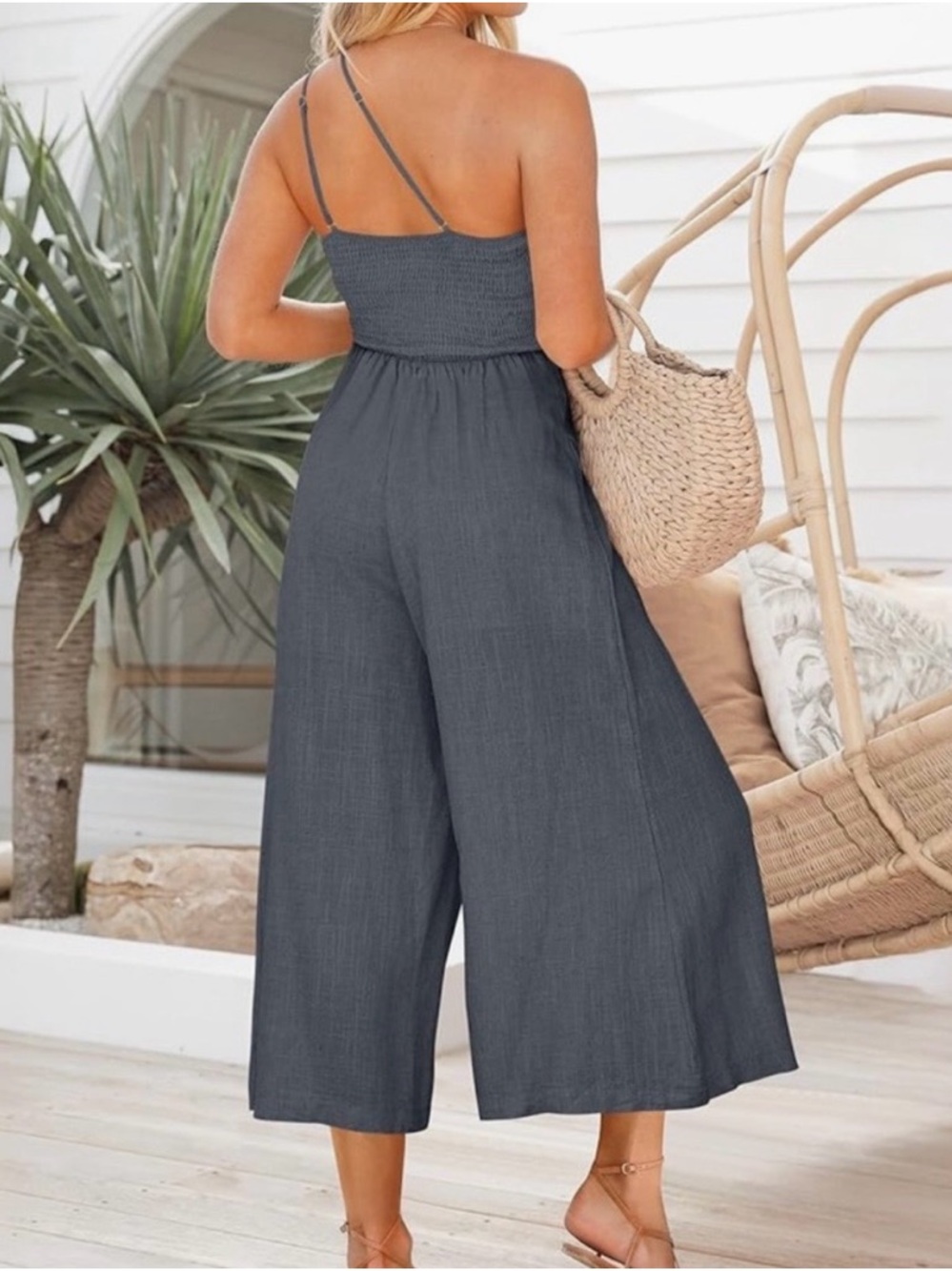 Anrabess Cropped Jumpsuit - Picture 4 of 9